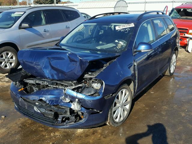 3VWPX7AJ7BM609724 - 2011 VOLKSWAGEN JETTA S BLUE photo 2