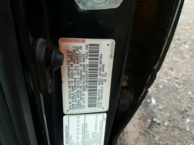 JTDBE32K020057702 - 2002 TOYOTA CAMRY LE 蓝色 照片 10