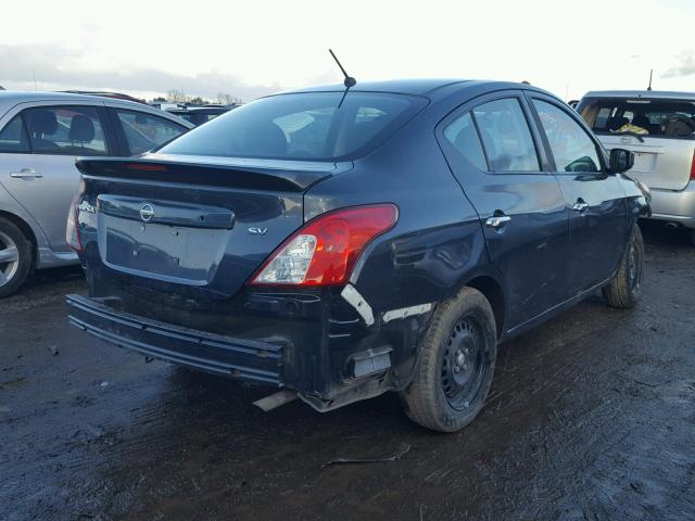 3N1CN7APXHL847614 - 2017 NISSAN VERSA S BLUE photo 4