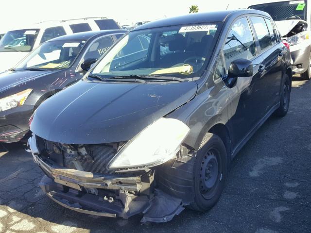 3N1BC13E27L413793 - 2007 NISSAN VERSA S BLACK photo 2