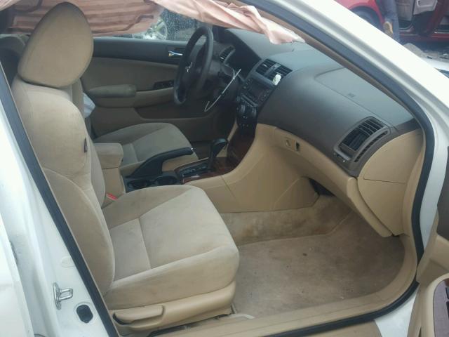 1HGCM56776A121244 - 2006 HONDA ACCORD EX WHITE photo 5