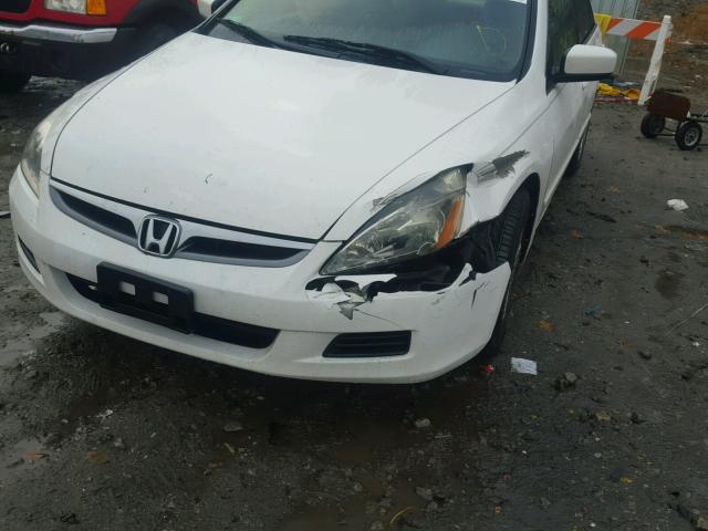 1HGCM56776A121244 - 2006 HONDA ACCORD EX WHITE photo 9