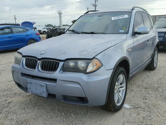 WBXPA93446WG85551 - 2006 BMW X3 3.0I BLUE photo 2