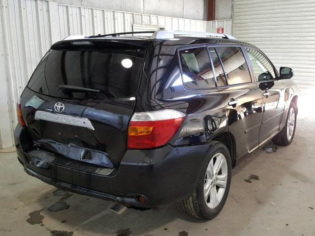 5TDYK3EHXAS011860 - 2010 TOYOTA HIGHLANDER BLACK photo 4