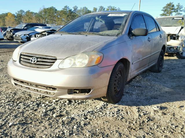 1NXBR32E73Z139866 - 2003 TOYOTA COROLLA CE GOLD photo 2