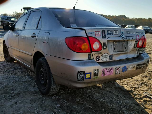 1NXBR32E73Z139866 - 2003 TOYOTA COROLLA CE GOLD photo 3