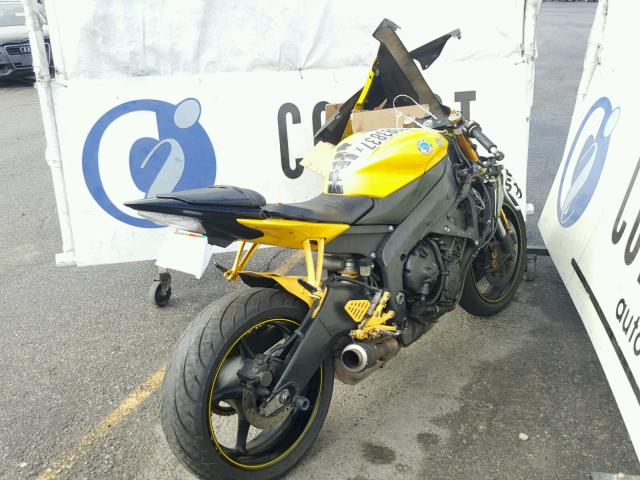 JYARJ16E98A002604 - 2008 YAMAHA YZFR6 YELLOW photo 4