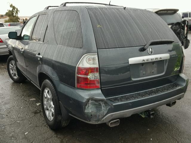 2HNYD18956H525098 - 2006 ACURA MDX TOURIN CHARCOAL photo 3