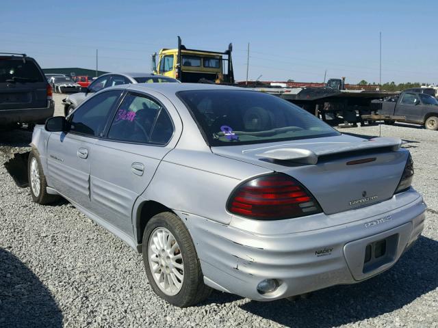 1G2NG52E8YM836820 - 2000 PONTIAC GRAND AM S ვერცხლისფერი ფოტო 3