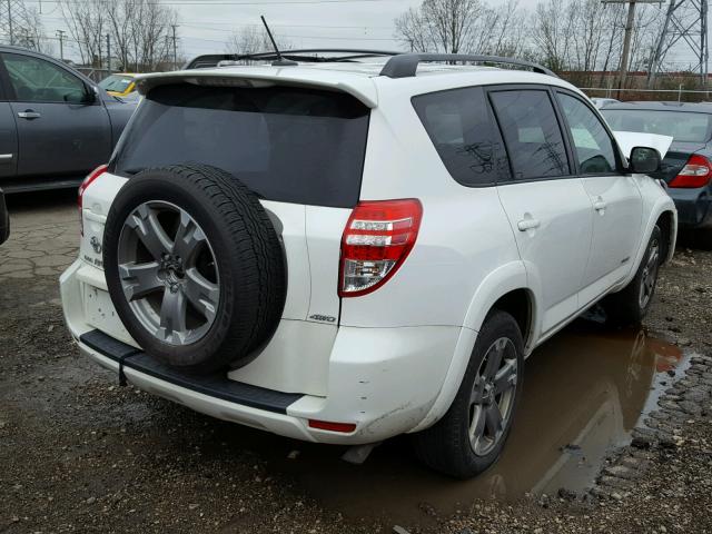 2T3RF4DV5AW053468 - 2010 TOYOTA RAV4 SPORT WHITE photo 4