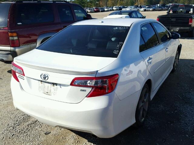 4T1BF1FK2CU619021 - 2012 TOYOTA CAMRY BASE WHITE photo 4