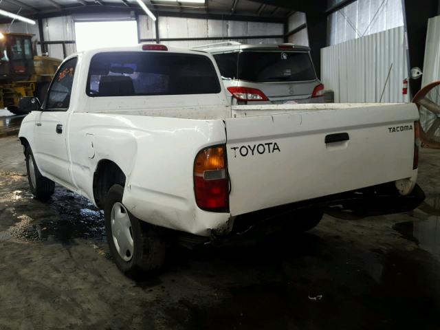 4TANL42N0XZ519788 - 1999 TOYOTA TACOMA WHITE photo 3