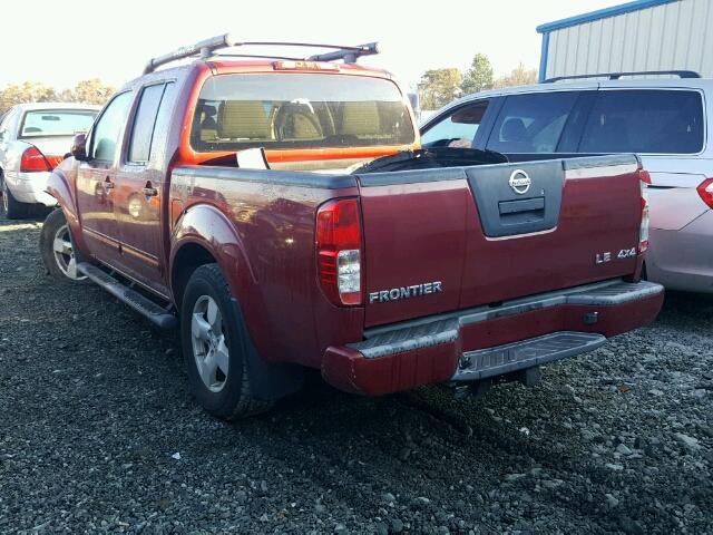 1N6AD07W46C462178 - 2006 NISSAN FRONTIER C RED photo 3