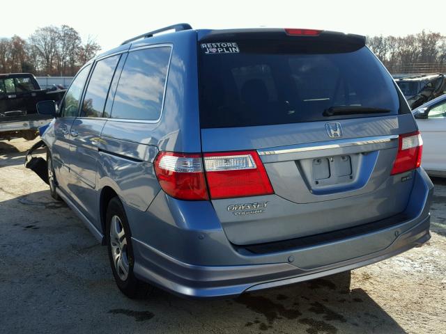 5FNRL38856B063423 - 2006 HONDA ODYSSEY TO BLUE photo 3