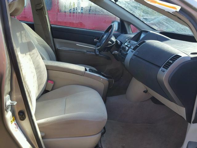 JTDKB20UX63154739 - 2006 TOYOTA PRIUS GOLD photo 5
