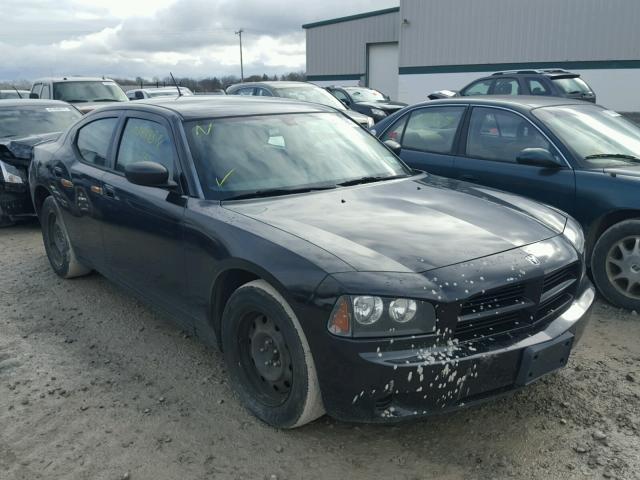 2B3KA43R38H238618 - 2008 DODGE CHARGER BLACK photo 1