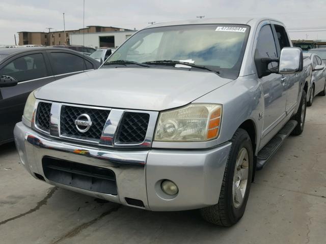 1N6AA07A74N551225 - 2004 NISSAN TITAN XE GRAY photo 2