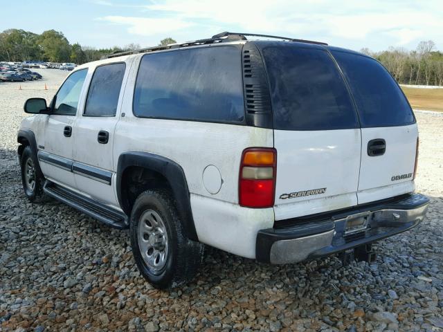 3GNEC16T0YG222427 - 2000 CHEVROLET SUBURBAN C WHITE photo 3