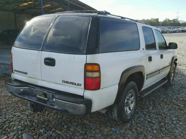 3GNEC16T0YG222427 - 2000 CHEVROLET SUBURBAN C WHITE photo 4