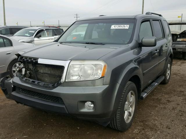 5FNYF48419B022846 - 2009 HONDA PILOT EX CHARCOAL photo 2
