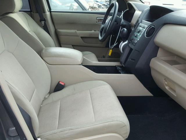 5FNYF48419B022846 - 2009 HONDA PILOT EX CHARCOAL photo 5