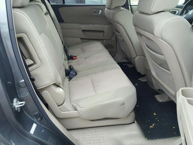 5FNYF48419B022846 - 2009 HONDA PILOT EX CHARCOAL photo 6