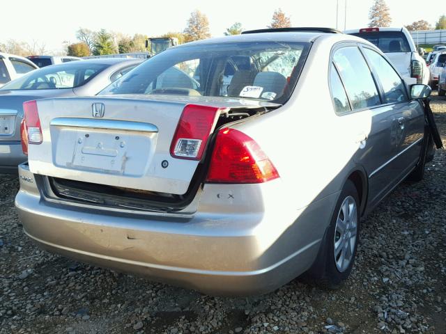 1HGES26713L011951 - 2003 HONDA CIVIC EX ოქროსფერი ფოტო 4