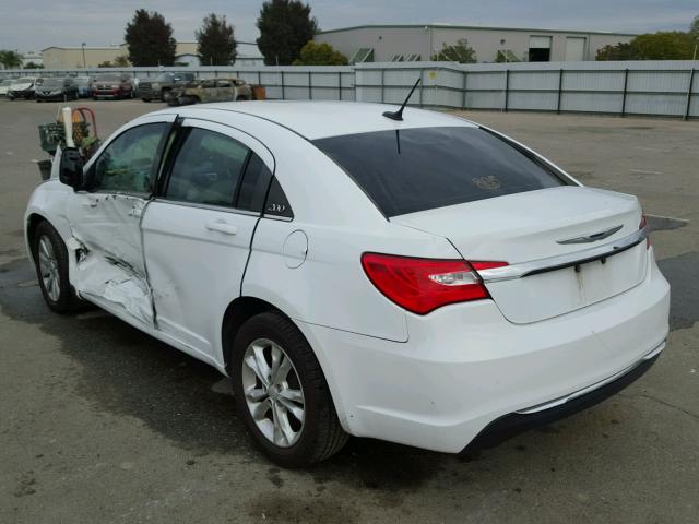 1C3CCBBB4CN163728 - 2012 CHRYSLER 200 TOURIN WHITE photo 3