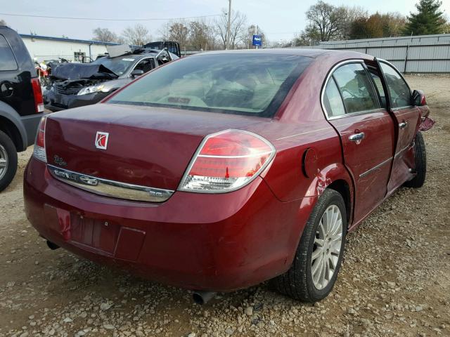 1G8ZV577X8F145963 - 2008 SATURN AURA XR MAROON photo 4