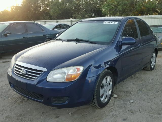 KNAFE121475400290 - 2007 KIA SPECTRA EX BLUE photo 2