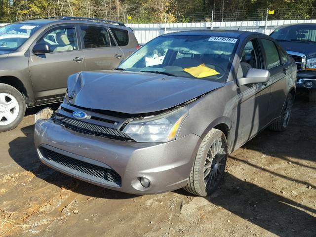 1FAHP3GN5BW153254 - 2011 FORD FOCUS SES GRAY photo 2