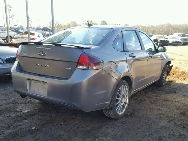 1FAHP3GN5BW153254 - 2011 FORD FOCUS SES GRAY photo 4