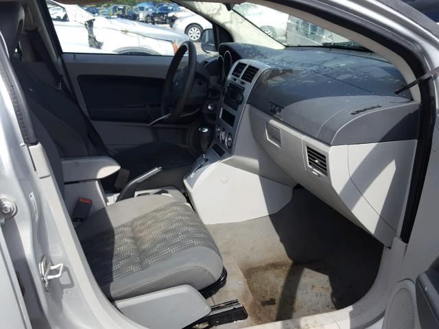 1B3HB48B07D542388 - 2007 DODGE CALIBER SX SILVER photo 5