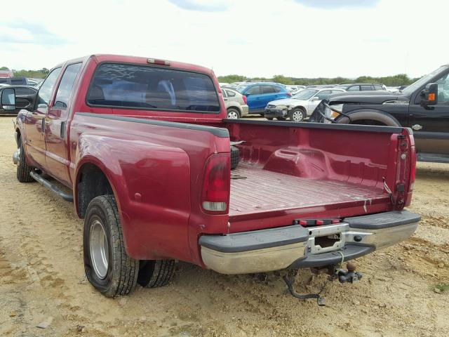 1FTWW32F43EA55053 - 2003 FORD F350 SUPER RED photo 3