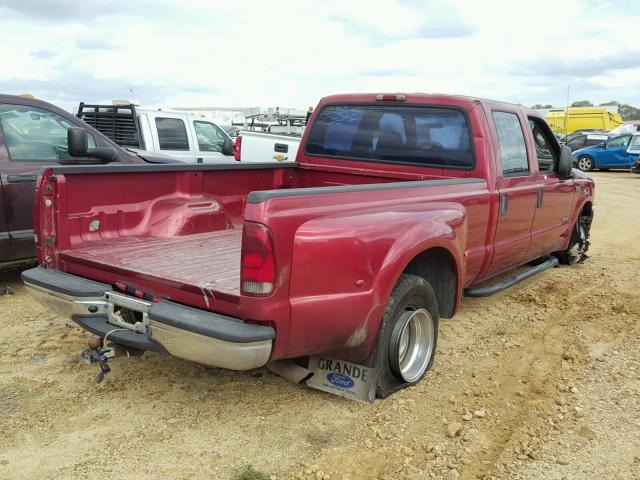 1FTWW32F43EA55053 - 2003 FORD F350 SUPER RED photo 4