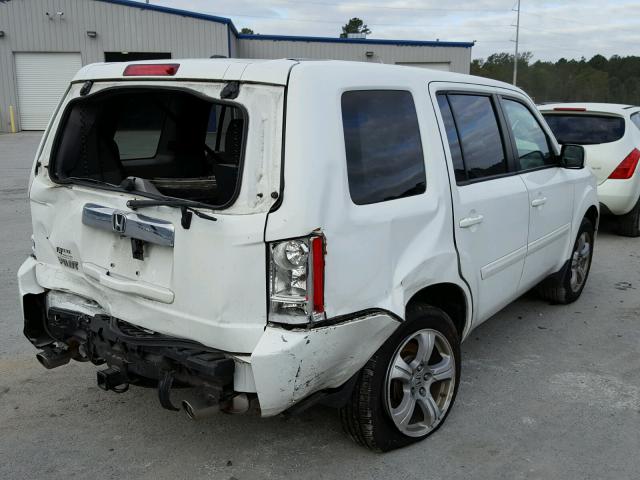 5FNYF3H51DB041652 - 2013 HONDA PILOT EXL WHITE photo 4