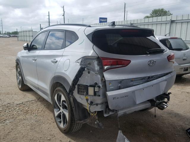 KM8J33A28JU677073 - 2018 HYUNDAI TUCSON LIM SILVER photo 3