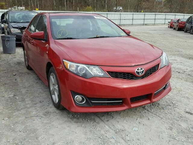 4T1BF1FK5CU591568 - 2012 TOYOTA CAMRY BASE RED photo 1