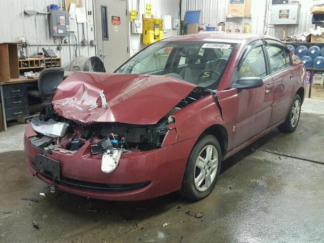 1G8AZ55F27Z157517 - 2007 SATURN ION LEVEL MAROON photo 2