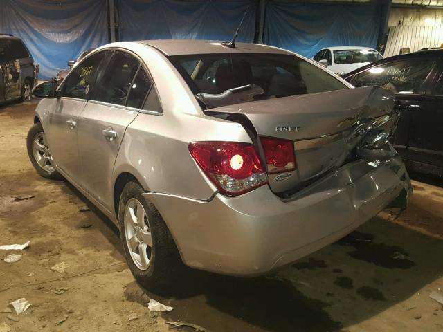 1G1PC5SB2E7434106 - 2014 CHEVROLET CRUZE LT GRAY photo 3