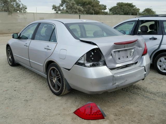 1HGCM55846A182853 - 2006 HONDA ACCORD EX SILVER photo 3