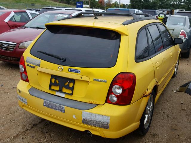 JM1BJ245031140491 - 2003 MAZDA PROTEGE PR YELLOW photo 4