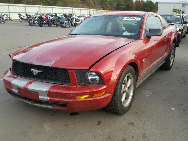 1ZVHT80N995115195 - 2009 FORD MUSTANG RED photo 2