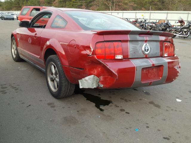 1ZVHT80N995115195 - 2009 FORD MUSTANG RED photo 3