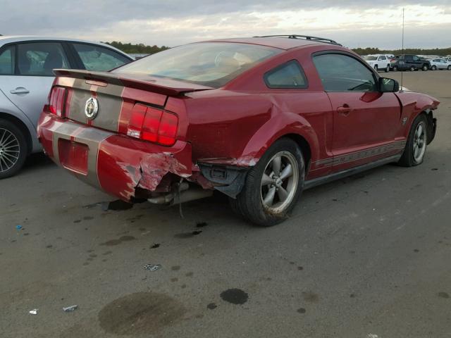 1ZVHT80N995115195 - 2009 FORD MUSTANG RED photo 4