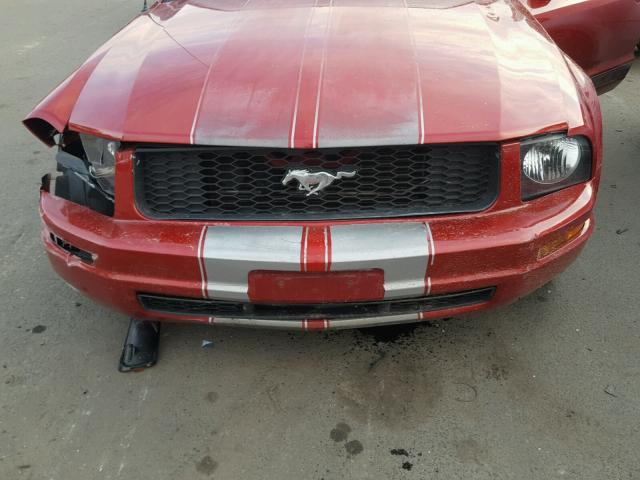 1ZVHT80N995115195 - 2009 FORD MUSTANG RED photo 7