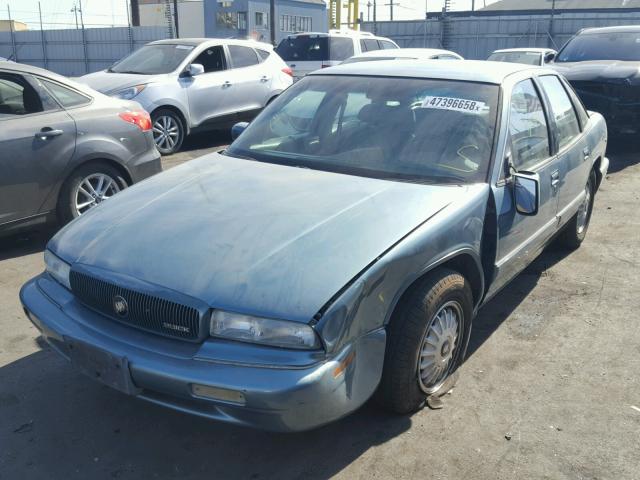 2G4WB52L1S1473563 - 1995 BUICK REGAL CUST BLUE photo 2