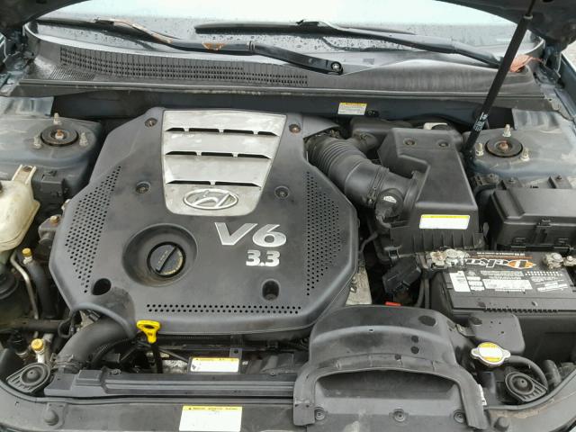 5NPEU46FX7H187970 - 2007 HYUNDAI SONATA SE BLUE photo 7