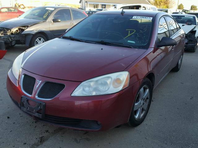 1G2ZH57N684150430 - 2008 PONTIAC G6 GT MAROON photo 2