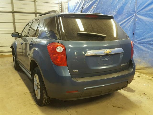 2GNFLEEK3C6307206 - 2012 CHEVROLET EQUINOX LT BLUE photo 3